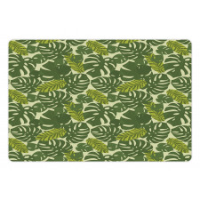 Exotic Forest Monstera Leaf Pet Mat