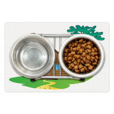 Lodge in Countryside Art Pet Mat