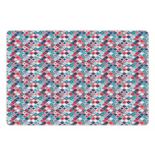 Ethnic Quatrefoil Pet Mat