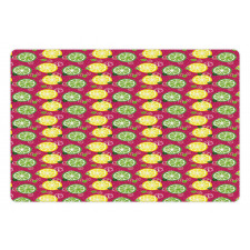 Sliced Citrus Lime Cubes Pet Mat