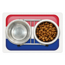 Holland Flag as Square Shape Pet Mat