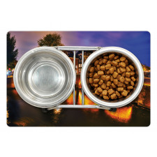 Dutch Canals and Lit Bridges Pet Mat