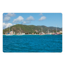 Coast of Sint Marteen Island Pet Mat