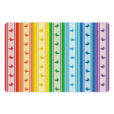 Stripe Rainbow Pattern Pet Mat