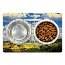 Historic Village Scenery Pet Mat