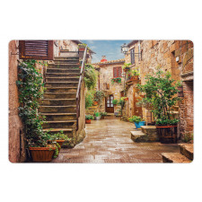 Old Stone Street Houses Pet Mat