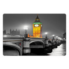 Big Ben Bridge Night Pet Mat