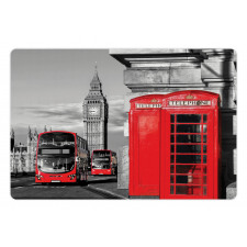 London Retro Phone Booth Pet Mat