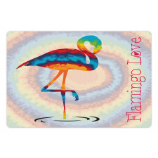 Rainbow Colored Birds Pet Mat