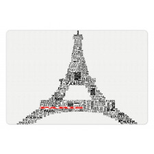 Paris France Tour Pet Mat