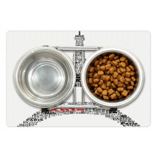 Paris France Tour Pet Mat