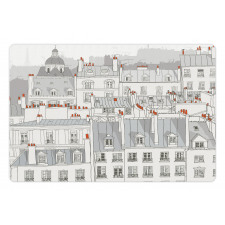 Paris Aerial Scenery Pet Mat