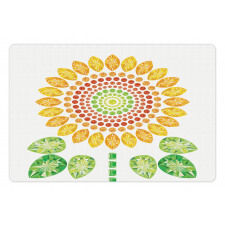 Sunflower Mandala Design Pet Mat