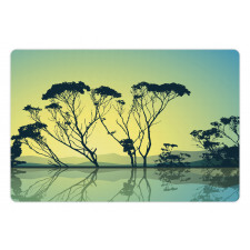 Tree Silhouettes Scenic Pet Mat