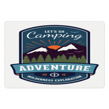 Signboard of Camping Art Pet Mat