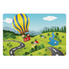 Cartoon Style Sky Pet Mat