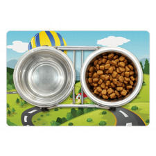 Cartoon Style Sky Pet Mat