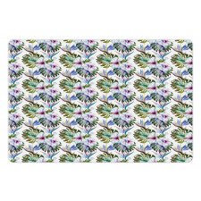 Colorful Exotic Flowers Art Pet Mat