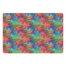 Abstract Toned Summer Palms Pet Mat