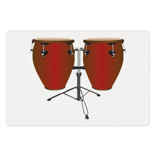 Pair of Cultural Conga Drums Pet Mat