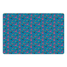 Colorful Spiky Cactus Pattern Pet Mat