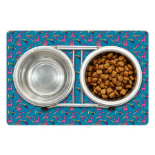 Colorful Spiky Cactus Pattern Pet Mat