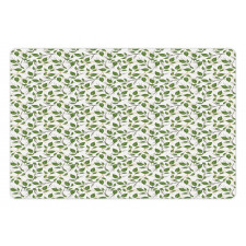 Leafy Flourishing Pattern Pet Mat