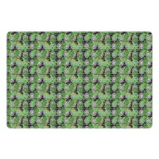 Concentric Circles Background Pet Mat