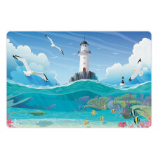 Watchtower Seagulls Pet Mat