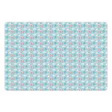 Marine Items Pattern Pet Mat