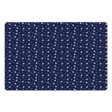 Birds in Marine Hats Pet Mat