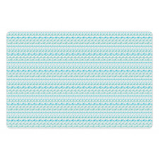 Sea Waves and Curves Pet Mat