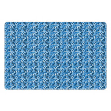 Aquatic Theme Modern Art Pet Mat