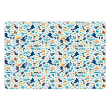 Dolphin Star Jellyfish Shells Pet Mat