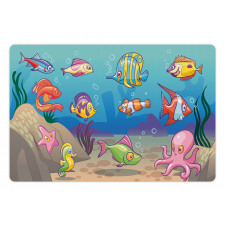 Colorful Under Sea Pet Mat