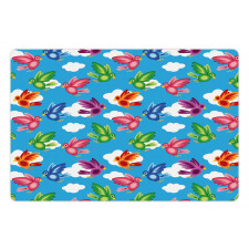 Flying Birds Clouds Spirit Pet Mat