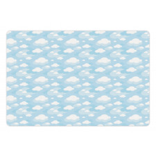 Rhythmic Clouds Graphic Pet Mat