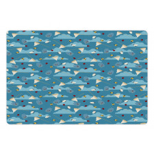 Ladybird Clouds Bugs Art Pet Mat