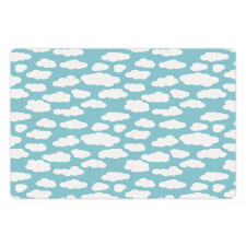 Bicolored Clouds Graphic Pet Mat