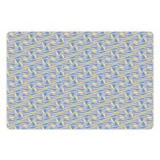 Pastel Contemporary Shapes Pet Mat