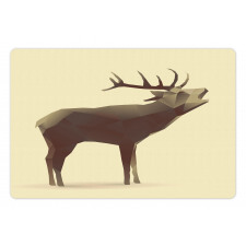 Geometric Elk Animal Art Pet Mat