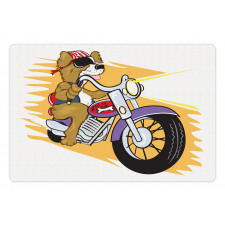 Doggie on a Motorcycle Pet Mat
