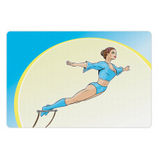 Woman Performing Trapeze Pet Mat