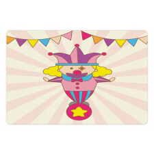 Clown Standing on a Ball Pet Mat