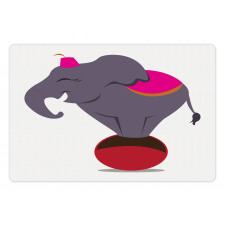 Elephant Standing on a Ball Pet Mat