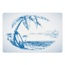 Surf Hawaiian Beach Pet Mat