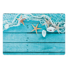 Nautical Shells and Net Pet Mat