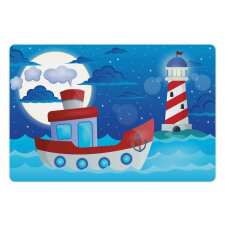 Nursery Ship Lighthouse Pet Mat