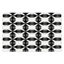 Monochrome Abstract Items Pet Mat