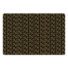 Zigzags Streaks Graphic Pet Mat